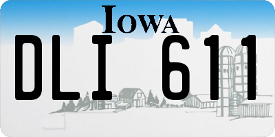 IA license plate DLI611