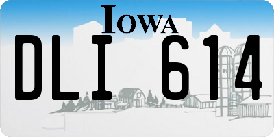 IA license plate DLI614