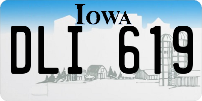 IA license plate DLI619