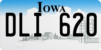 IA license plate DLI620
