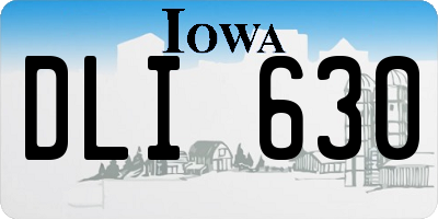 IA license plate DLI630