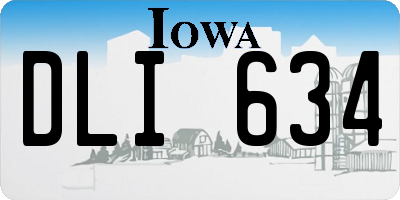 IA license plate DLI634