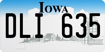 IA license plate DLI635