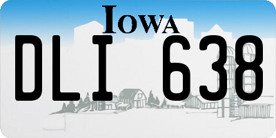 IA license plate DLI638