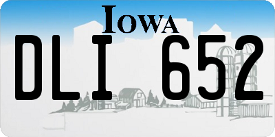 IA license plate DLI652