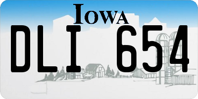 IA license plate DLI654