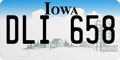 IA license plate DLI658