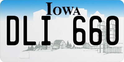 IA license plate DLI660