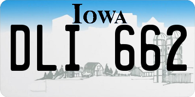 IA license plate DLI662