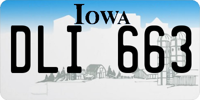 IA license plate DLI663