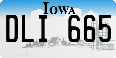 IA license plate DLI665