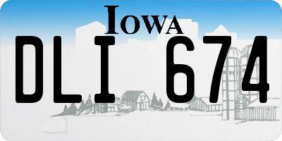 IA license plate DLI674