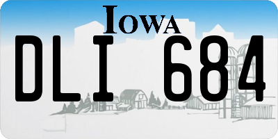 IA license plate DLI684