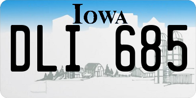 IA license plate DLI685
