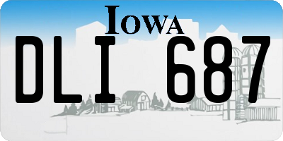 IA license plate DLI687