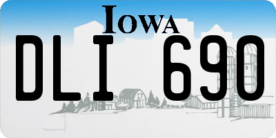 IA license plate DLI690
