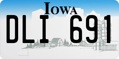 IA license plate DLI691