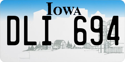 IA license plate DLI694