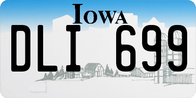 IA license plate DLI699