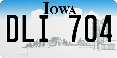 IA license plate DLI704