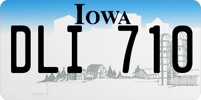 IA license plate DLI710