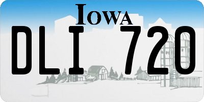 IA license plate DLI720