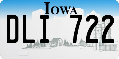IA license plate DLI722