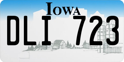 IA license plate DLI723
