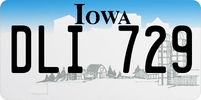 IA license plate DLI729