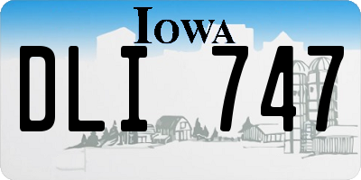 IA license plate DLI747