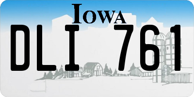 IA license plate DLI761