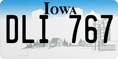 IA license plate DLI767