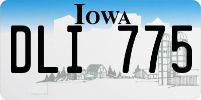 IA license plate DLI775
