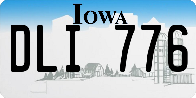 IA license plate DLI776