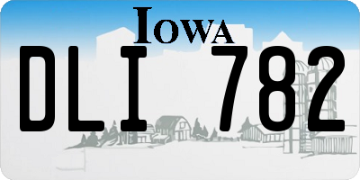 IA license plate DLI782