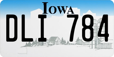 IA license plate DLI784
