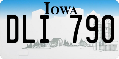 IA license plate DLI790