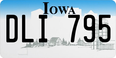 IA license plate DLI795