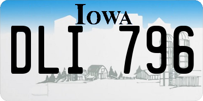 IA license plate DLI796