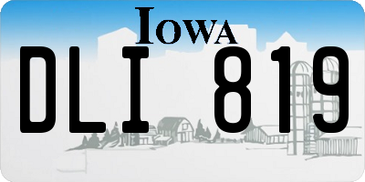 IA license plate DLI819