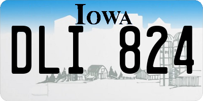 IA license plate DLI824
