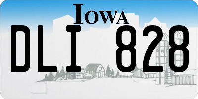 IA license plate DLI828