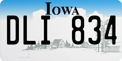IA license plate DLI834