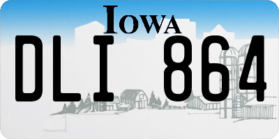 IA license plate DLI864