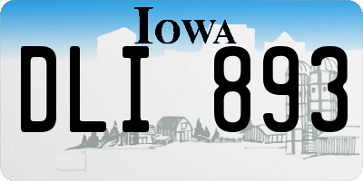 IA license plate DLI893
