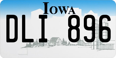 IA license plate DLI896