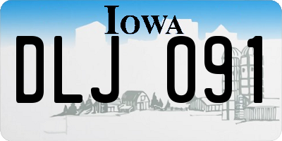 IA license plate DLJ091