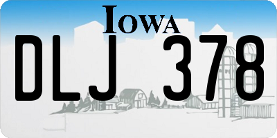 IA license plate DLJ378