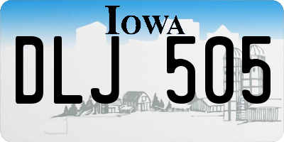 IA license plate DLJ505