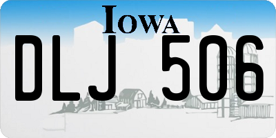 IA license plate DLJ506